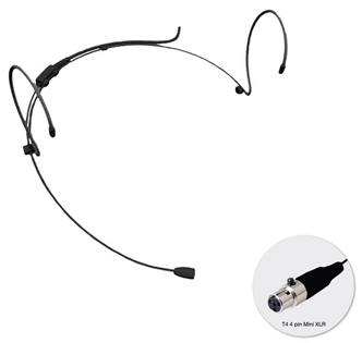 Radio Microphone Headset, Mini XLR and 