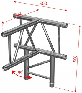 Contestage 50mm Ladder Truss 3 Way T%2 