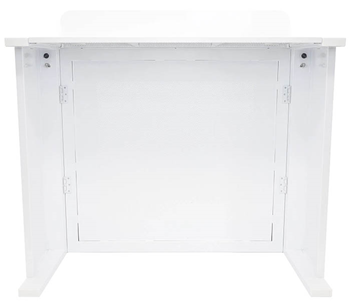 Equinox White DJ Booth 2 Shelves and%2 