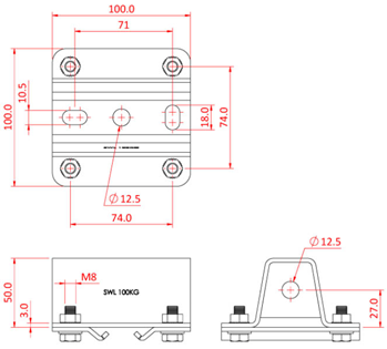 Doughty Studio Rail 60 Suspension Bracke 