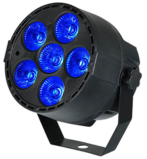 MicroPar Quad LED Par Can with 6 x%2 