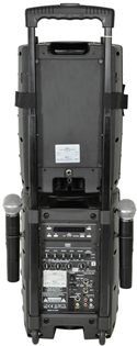 Portable PA System with UHF Mics, Bl 