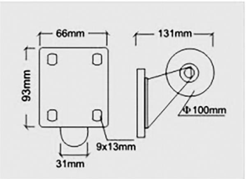 Caster Wheel Set 4