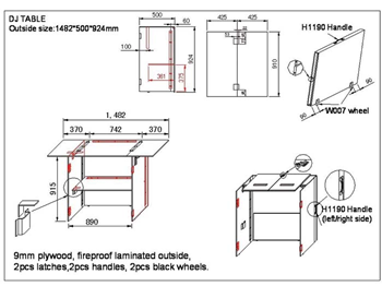 FOLD FLAT WORK STATION 