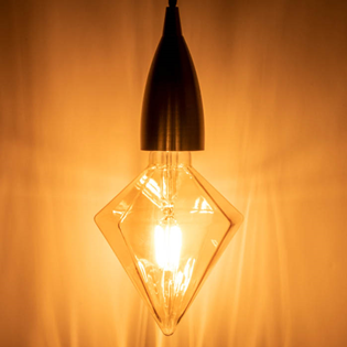 Dimmable LED Tri-Diamond Gold Filament L 