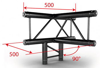 Contestage 50mm Ladder Truss 3 Way T%2 