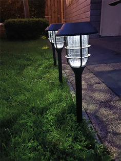 Solar Stake LED Light Set of 4 