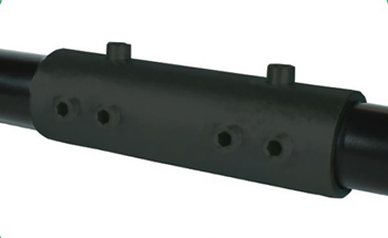 Doughty Black Anodise Solid Tube Joiner 