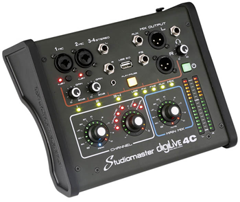 4 Channel Compact Digital Mixer 