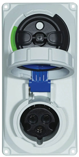 16A 230V 2P E IP67 Switched Interlock  