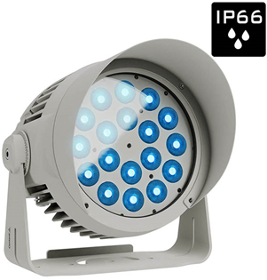 Outdoor LED Par Can with Coloured RGBL 