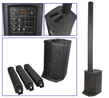Column Array PA System 350 Watt with%2 