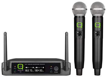 Twin Channel Handheld UHF Wireless Micro 