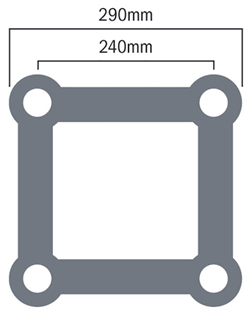 Global Truss F34 PL 3 Way Corner Qua 