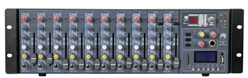 Rackmount Audio Mixer 8 mono 2 Stereo% 