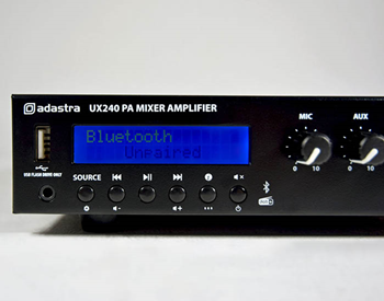 100V Mixer-Amplifier with USB, Bluetooth 