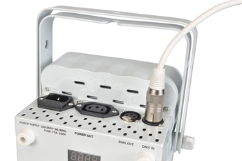 White DMX Cable 3pin XLR Male to Fem 