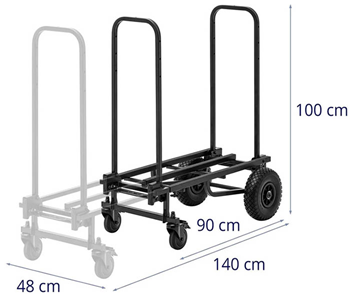 Heavy Duty Stage Cart with Sack Barrow 