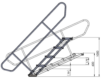 Global Stage Adjustable Stairs 