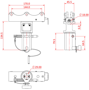 Doughty Studio Rail 60 6 Wheel Carriag 