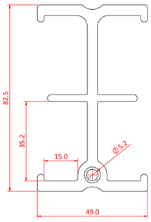 Doughty Studio Rail 80 - Choice of L 