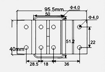 Lid Restraint Strut Hinge Zinc Plated  