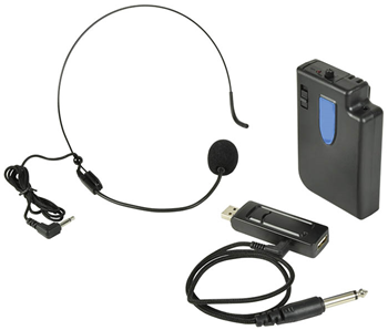 USB Headset UHF Wireless System 