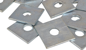 1 Hole Square Plate Washer - Choice  