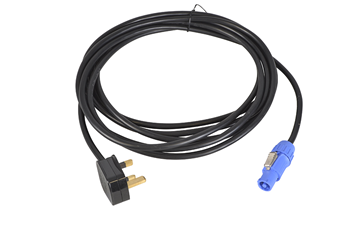 Powercon to 13A UK Mains Plug Lead w 