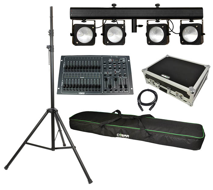 Stage Lighting Set With Wired LED T Bar Stand Controller Stage Lighting