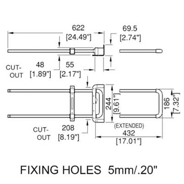 Recessed Pull Out Handle Kit Flight Case and Speaker Handles