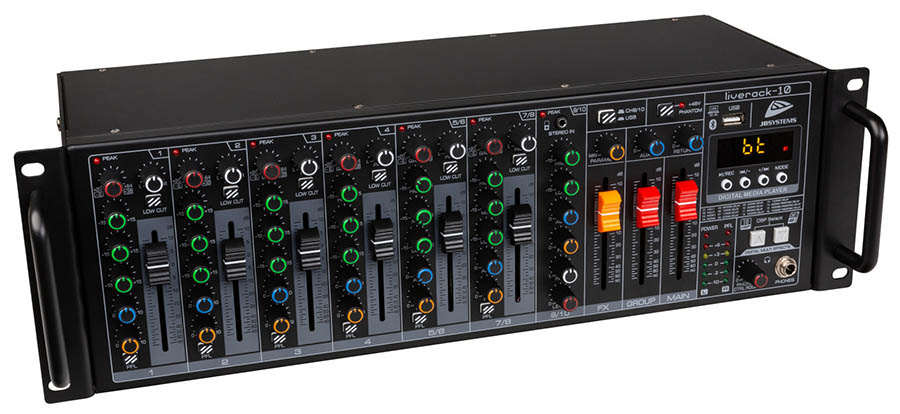 Rack Mount Mixer with Media Player USB - Installation Mixers
