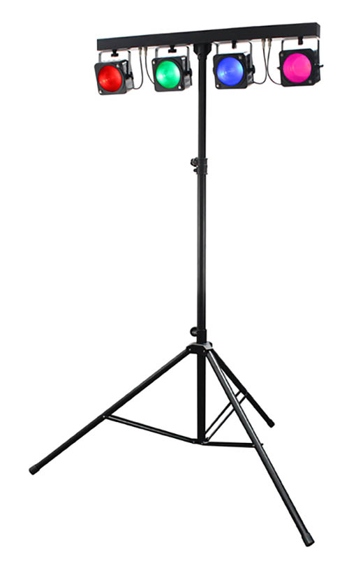 Stage Lighting Kit 8 Pre Wired LED Pars Stands Controller Stage Lighting