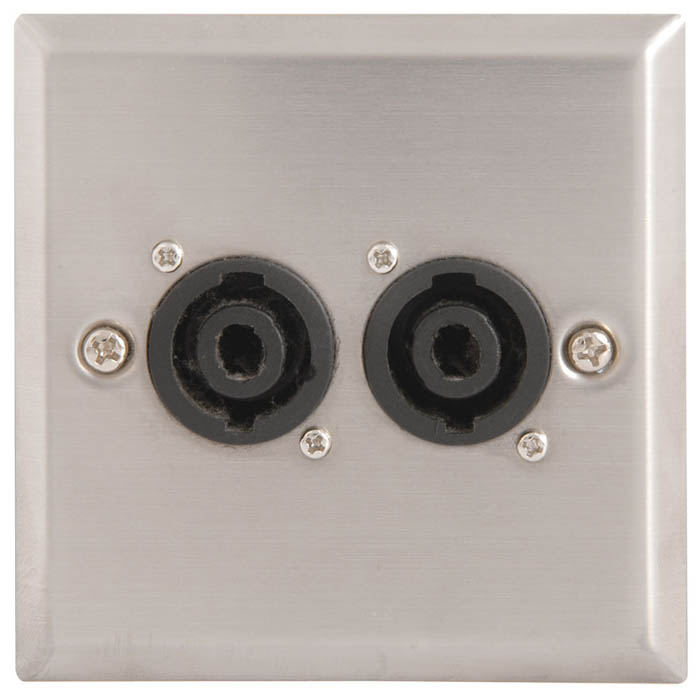 Speaker Socket Wall Connector Plate Dual 4 Pole Connector Panels