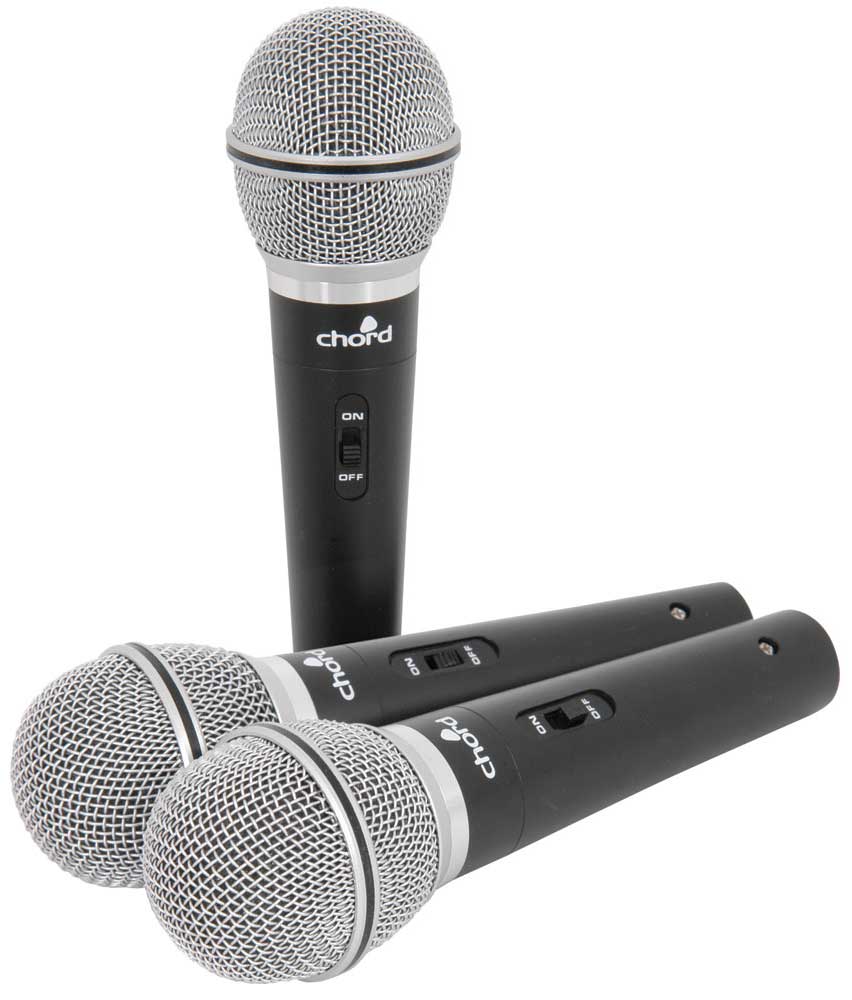Vocal Dynamic Microphone Pack of 3 Microphones