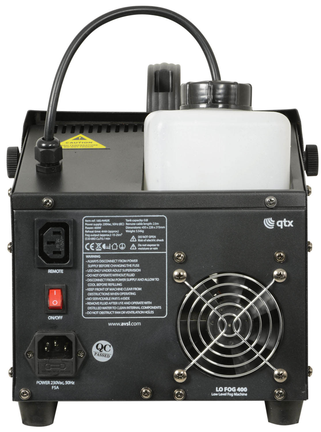 Low level fog machine