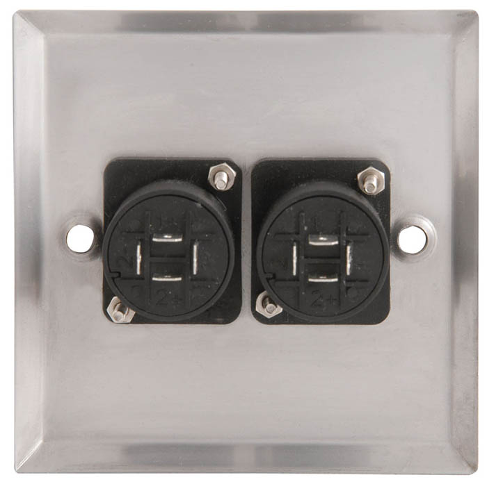 Speaker Socket Wall Connector Plate Dual 4 Pole Connector Panels
