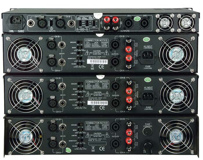 American Audio Amplifier 2 x 300 Watts Power Amplifiers