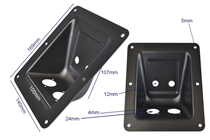 Angled Speakon Socket Speaker Connector Plate 170 x 140mm D type and Jack