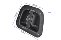 Metal Bar Handle for Flight Case or Speaker  240 x 170mm