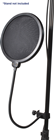 Microphone Studio Pop Filter with Heavy Duty  Screen & Clamp