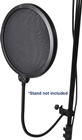 Microphone Studio Pop Filter with Heavy Duty  Screen & Clamp