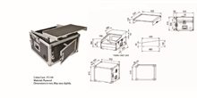 4U Mixer Case with Laptop Shelf 