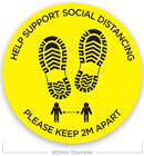 Help Support Social Distance Floor Stick 