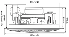 Ceiling Speakers 100V Line in Choice o 