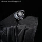 Black Pleated Pipe and Drape Curtain - 