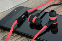 Rubberised Stereo Earphones with Hands-Fre 