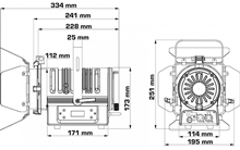 LED Fresnel 60W RGBL Stage Light 