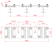 Doughty Studio Rail 60 Spacer Plates - 