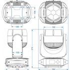 Blizzard RGBL IP65 Moving Head Wash wi 